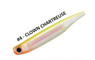 POWER MINNOW CURLY TAIL 7.5cm (6τεμ) Clown Chartreuse RAPTURE