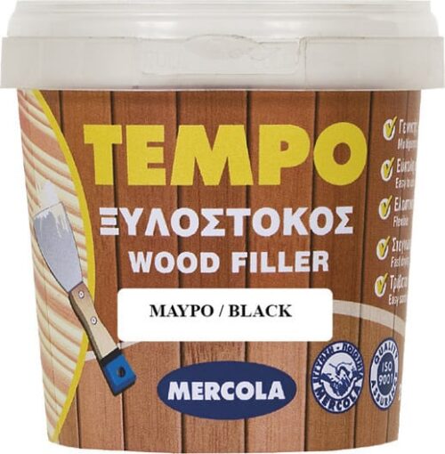 Στόκος ξύλου Μαύρο 200gr TEMPO