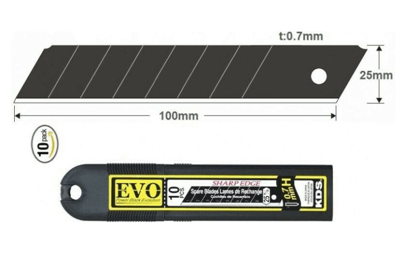 ΛΑΜΑ ΦΑΛΤΣΕΤΑΣ 25mm (10τεμ) ΜΑΥΡΗ KDS HB-10B EVO ΛΑΜΑ ΦΑΛΤΣΕΤΑΣ 25mm (10τεμ) ΜΑΥΡΗ KDS HB-10B EVO