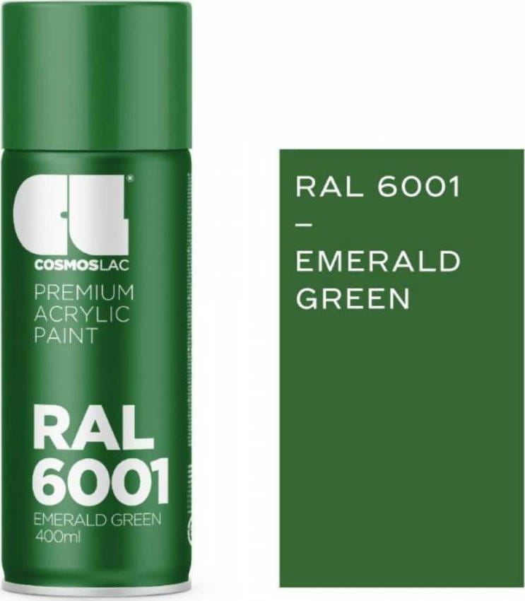 ΣΠΡΕΥ RAL 6001 EMERALD GREEN 400ml COSMOS ΣΠΡΕΥ RAL 6001 EMERALD GREEN 400ml COSMOS