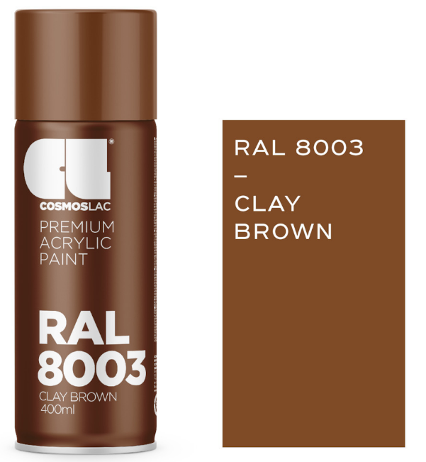 ΣΠΡΕΥ RAL 8003 CLAY BROWN 400ml COSMOS