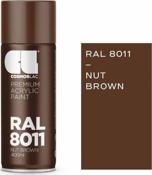ΣΠΡΕΥ RAL 8011 NUT BROWN 400ml COSMOS ΣΠΡΕΥ RAL 8011 NUT BROWN 400ml COSMOS