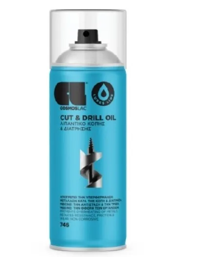 ΣΠΡΕΥ ΛΑΔΙ ΚΟΠΗΣ - CUT AND DRILL OIL N746 400ml COSMOS ΣΠΡΕΥ ΛΑΔΙ ΚΟΠΗΣ - CUT AND DRILL OIL N746 400ml COSMOS