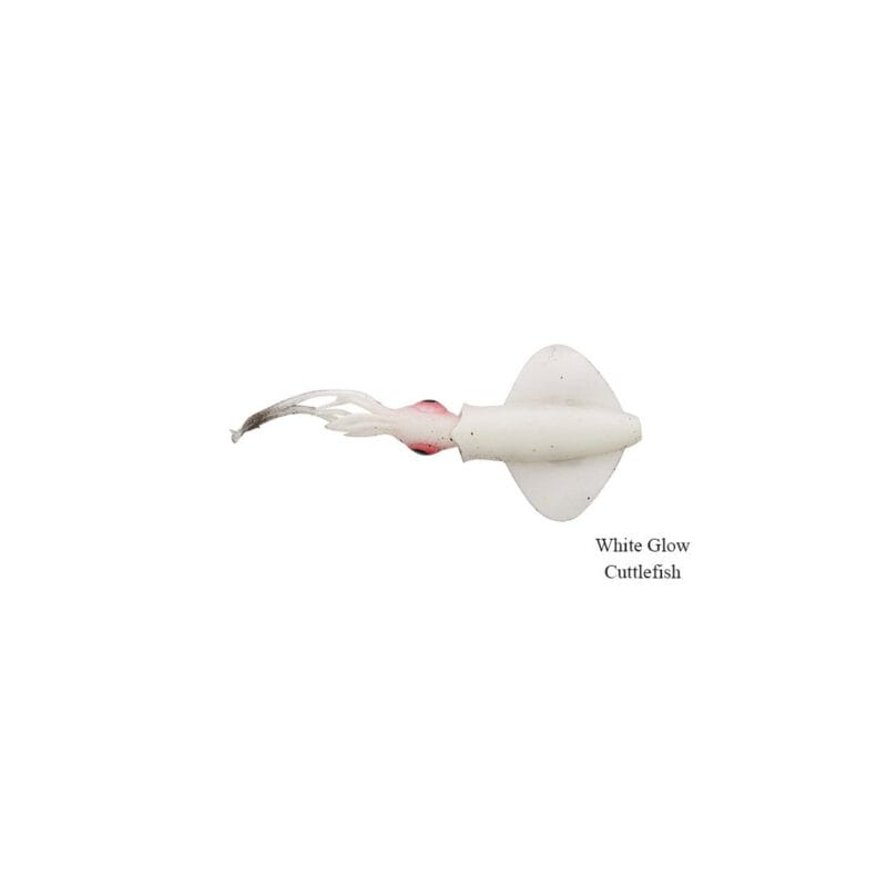 Καλαμαράκι Σιλικόνης για LRF, WHITE GLOW (5pcs), Swim Squid 50, LRF Savage Gear