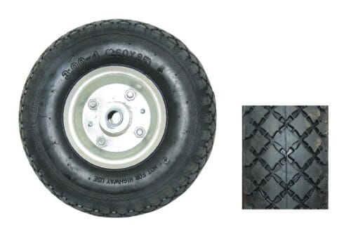 Ρόδα Φ100 Σκέτη Άξονας 12mm Μεταλλική ζάντα