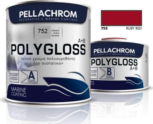 POLYGLOSS 752 RUBY RED A+B 750ml